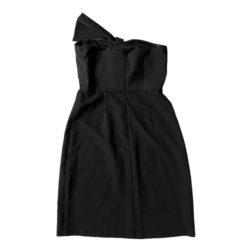 Sam Edelman Size 6 Black Strapless Bow Bodycon Mini Dress - Picture 7 of 7